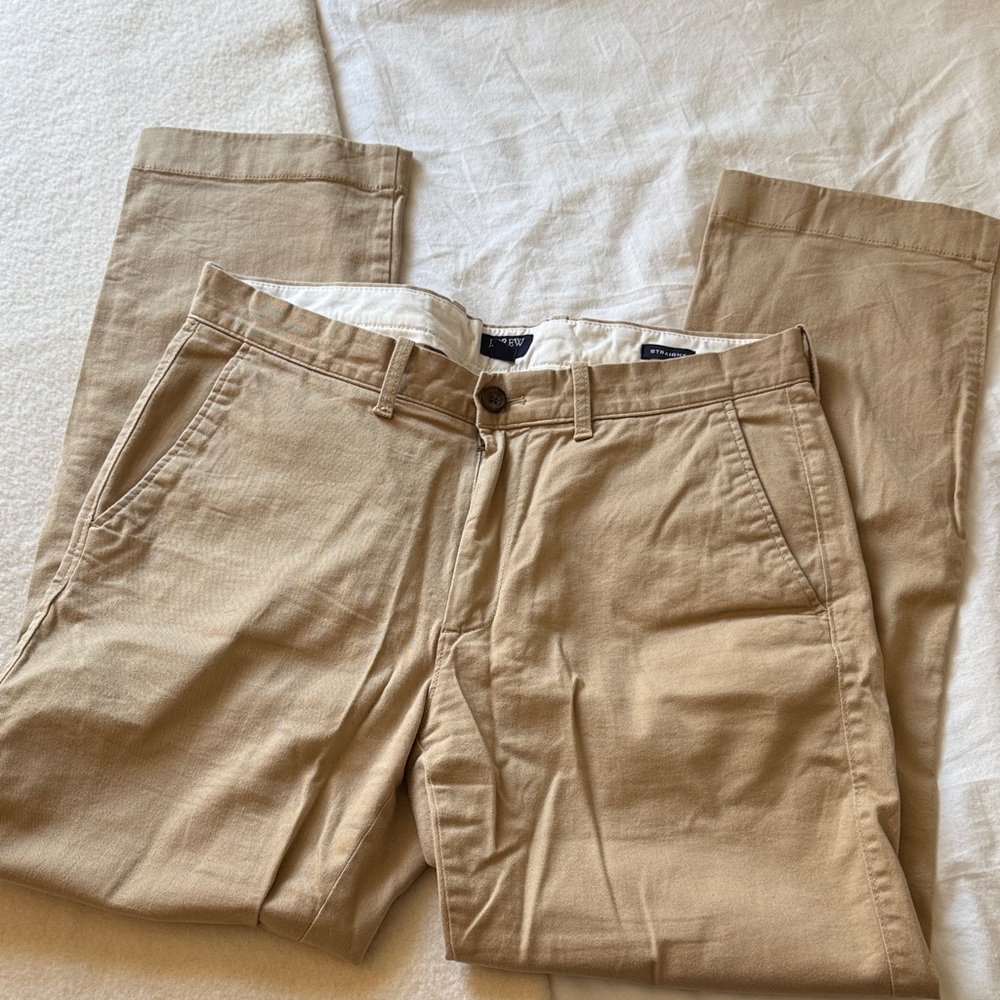 J.Crew Khaki Straight Flex Chinos 32x30